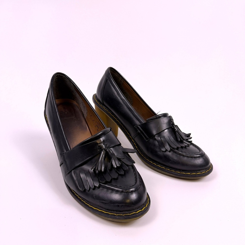 Dr. Martens Roma Heeled Loafers Womens Size 10 Packard Tassel Victorian Goth
